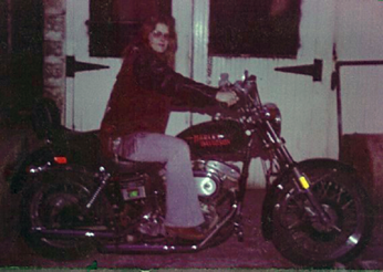 1980 The First bike I ever rode - a 1200 cc HD Superglide FXE. He said If you can kick it over you can ride it.png